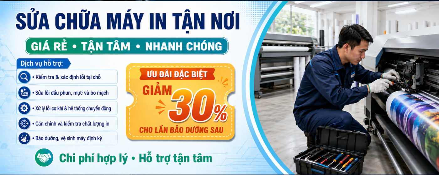 dịch vụ sửa chữa máy in khổ lớn tận nơi