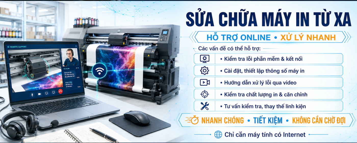 dịch vụ sửa chữa máy in khổ lớn từ xa